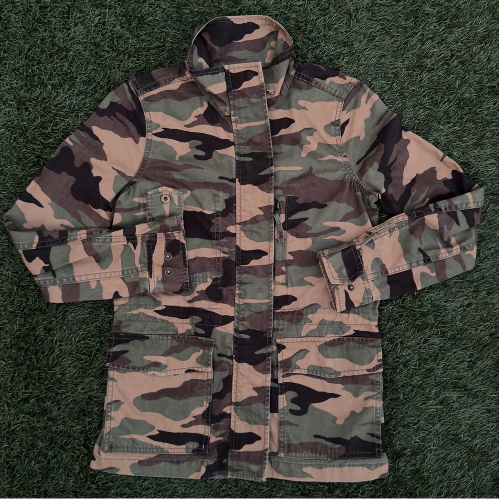 Madewell Dispatch Jacket Camo Faded Birch Military Utility Field XS